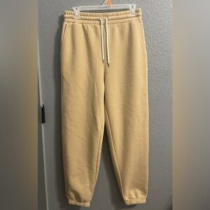 Forever 21 Cream/peach Womens Sweatpants Size L